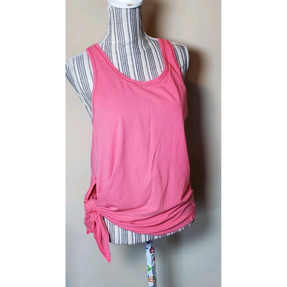 Lululemon To The Point Tank Top Women's M Coral Pink Activewear *read*